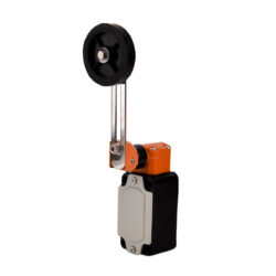 Avon IP67 Limit Switch Series B Narrow Body Adjustable Crank 50mm Roller Lever Front View